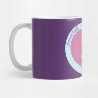 Accepted a Compliment (Pink and Blue) Mug